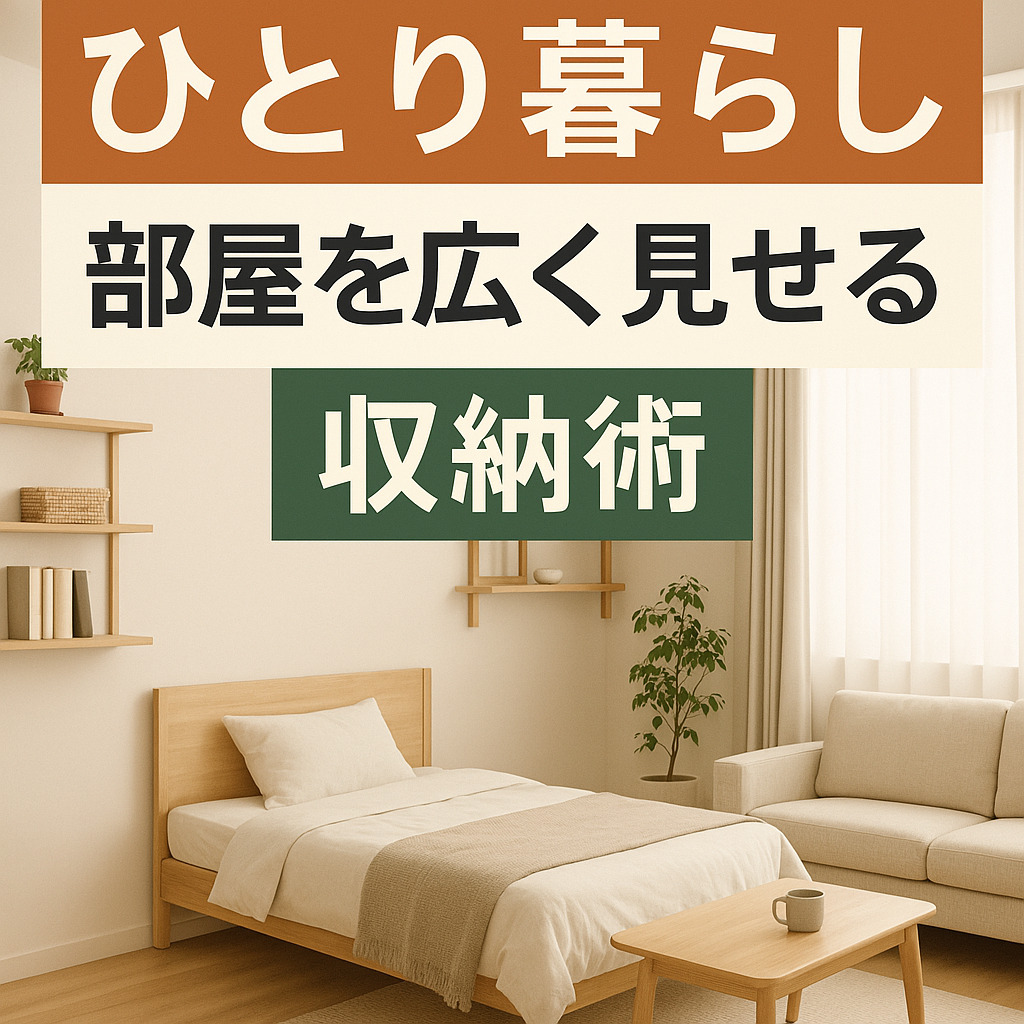 一人暮らしの部屋を広く見せる収納術とレイアウトアイデア集