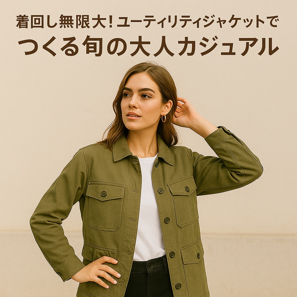 着回し無限大！ユーティリティジャケットでつくる旬の大人カジュアル