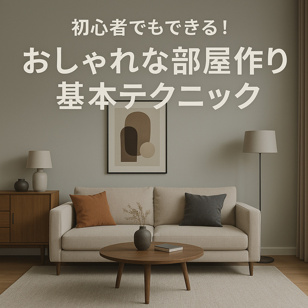 初心者でもできる！おしゃれな部屋作りの基本テクニック