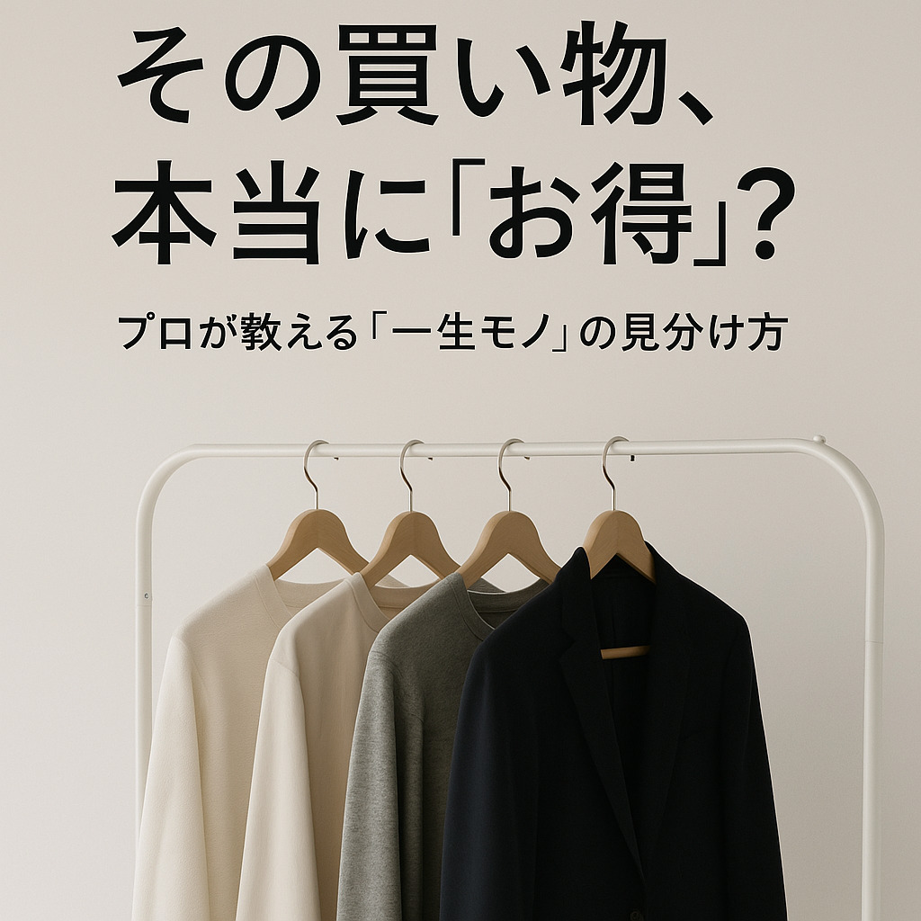【10年使って元が取れる】年収300万でも買うべき「一生モノ」アイテム5選＋見分け方の極意