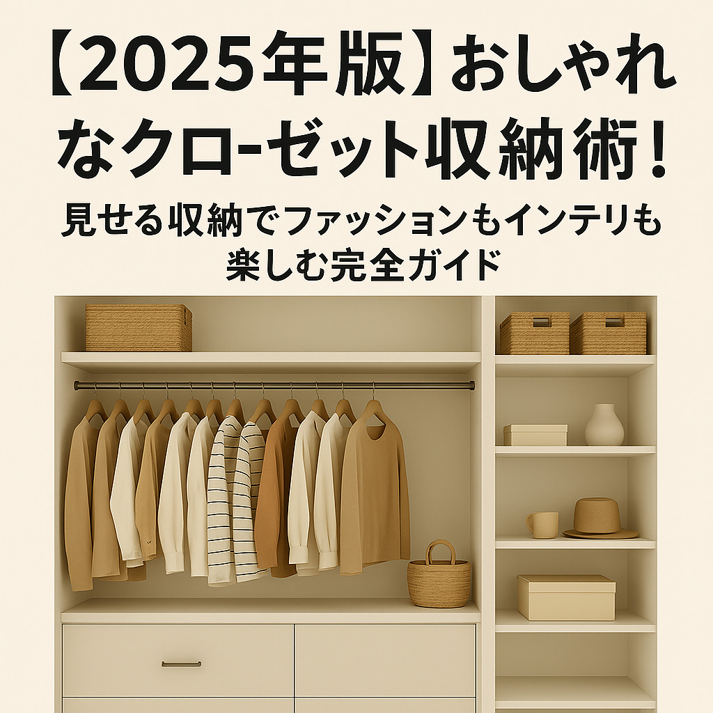 【2025年版】おしゃれなクローゼット収納術！見せる収納でファッションもインテリアも楽しむ完全ガイド