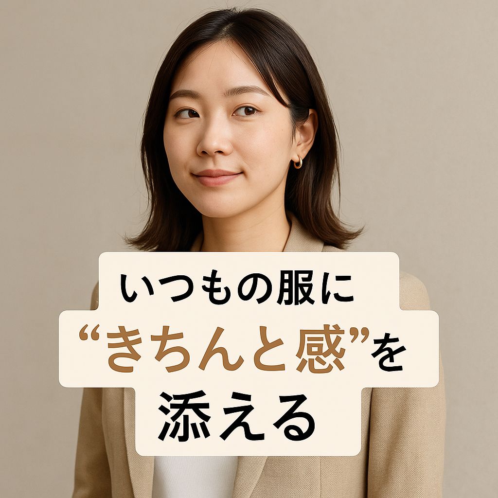 いつもの服に「きちんと感」を添える小技