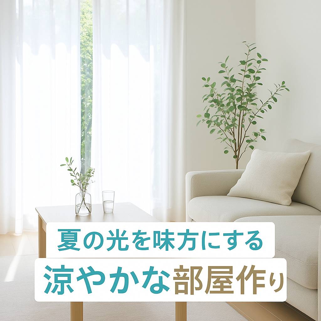 夏の光を味方にする、涼やかな部屋作り