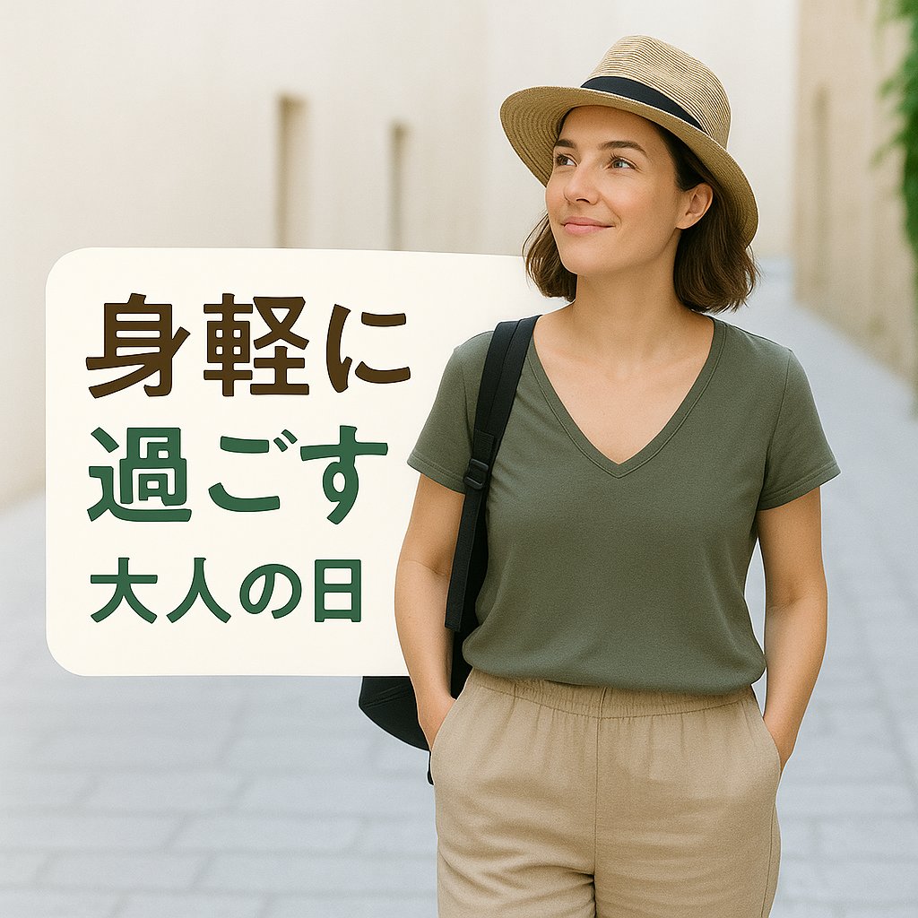 旅先でも自然体でいたい！身軽に過ごす大人の日々